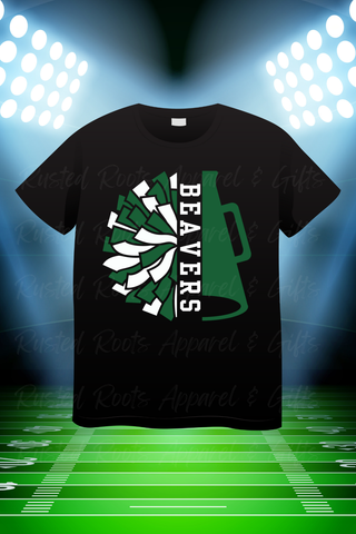 Beavers Cheer Black T-shirt