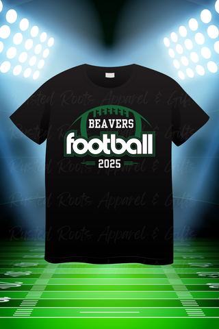 Beavers Football Black T-shirt