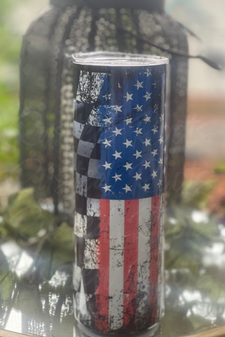 American/Checkered Flag Tumbler
